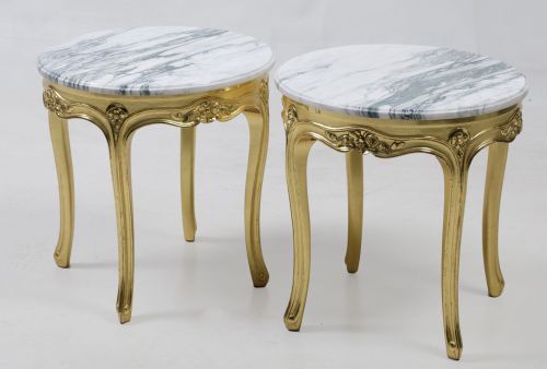 Pair of Louis XV style nightstands, France, 20th century