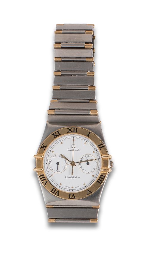 RELOJ DE PULSERA OMEGA CONSTELLATION EN ACERO Y ORO
