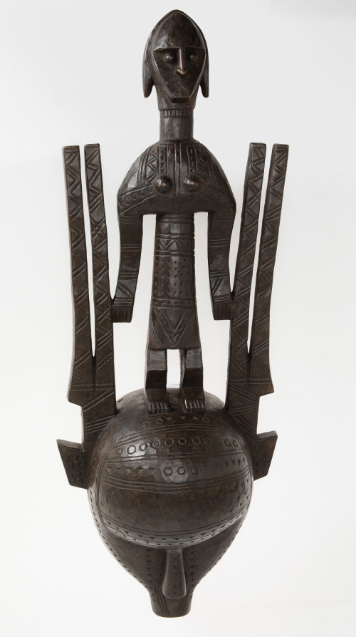 Máscara del culto Ntomo Bambara, Mali c.1990-2000