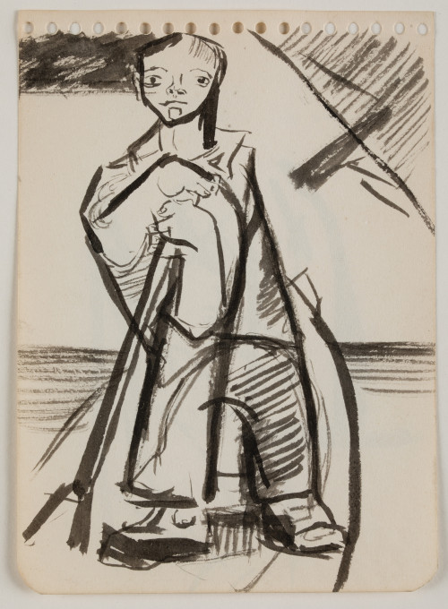 YVES JOBERT, YVES JOBERT Paris, France (1930) "Old Woman"