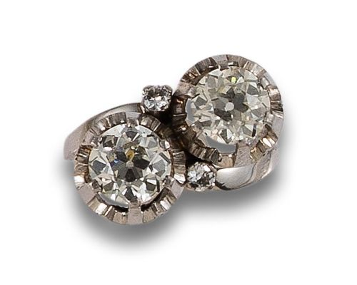 SORTIJA TÚ Y YO DE DIAMANTES, EN PLATINO