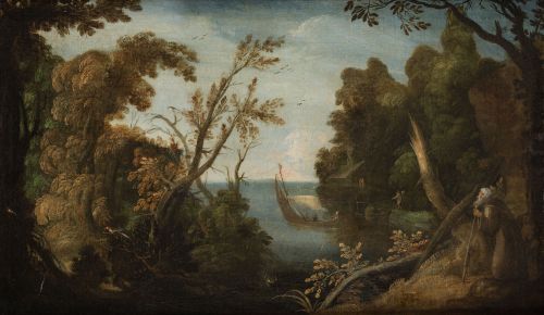 ESCUELA FLAMENCA, FLEMISH SCHOOL (17th century) "Landscape