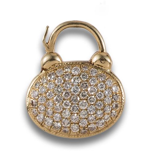 COLGANTE DE ORO dDE 14 K CON DIAMANTES