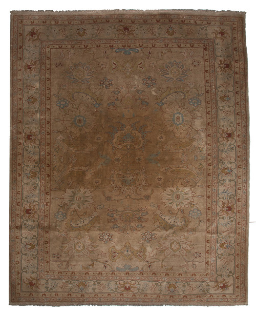 Alfombra oriental anudada a mano en lana