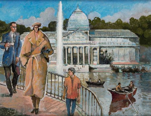 ISIDRO LÓPEZ MURIAS, "Palacio de Cristal del Retiro", Óleo