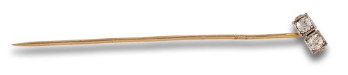 DIAMOND PIN, IN YELLOW GOLD