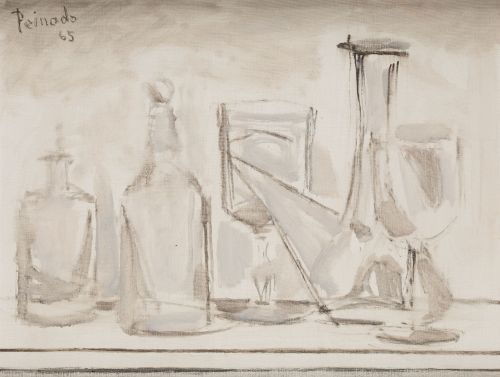 JOAQUÍN PEINADO VALLEJO, “Bodegón”, 1965, Óleo sobre lienzo