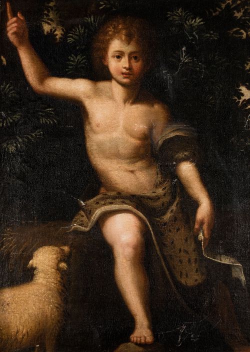 ESCUELA ITALIANA, ITALIAN SCHOOL (17TH CENTURY) "Saint John