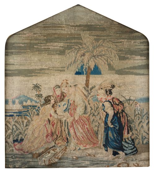 "Moses rescued from the waters", England, late 19th century