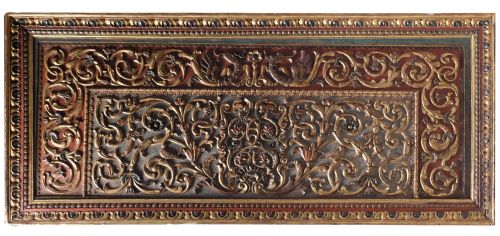 Dining table, 20th century with altar front, 17th century