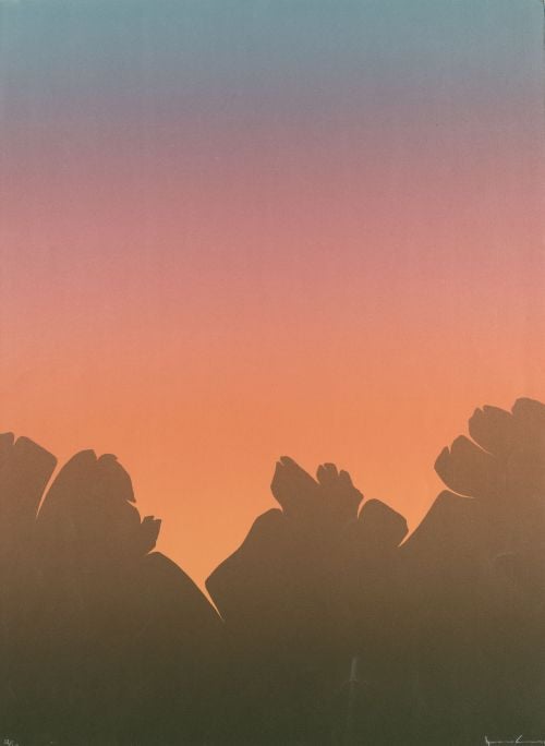 IGNACIO CASANOVAS, "Sin título", 1980, Serigrafía sobre pap