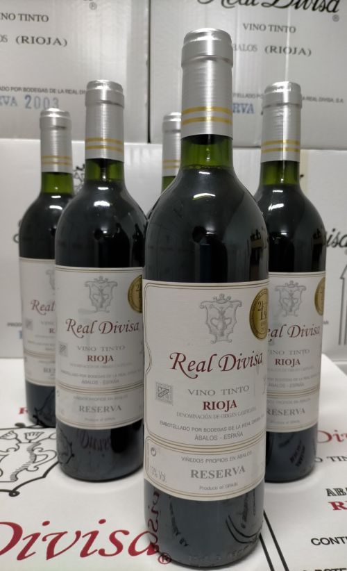6 bottles of 0.75 litres of Real Divisa Reserva 2003 Rioja