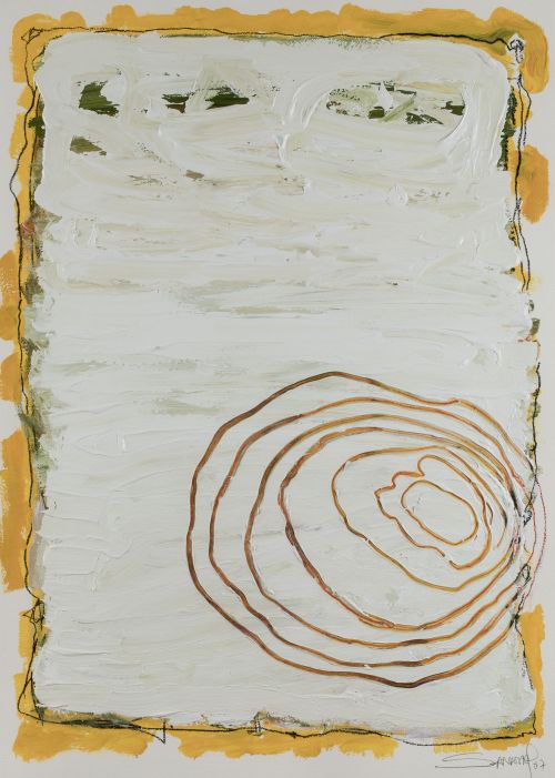 PEDRO SANDOVAL, "Sin título", 2007, Técnica mixta sobre pap