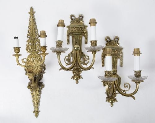 Tres apliques, S. XX