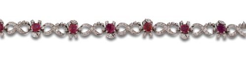 PEREZ FERANDEZ BRACELET, 1970s, WITH DIAMONDS AND RUBY CENT