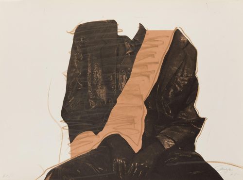 RAFAEL CANOGAR, "Figura sentada", 1975, Litografía sobre pa