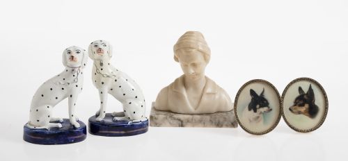 "Dalmatians" Pair of Staffordshire ceramic figures from the