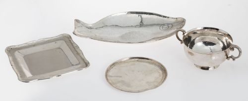 Lote compuesto por cuatro piezas de plata Sterling ley 925,