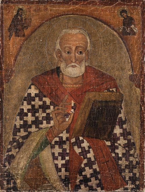 ESCUELA RUSA, RUSSIAN SCHOOL (19th century) "Saint Nicholas