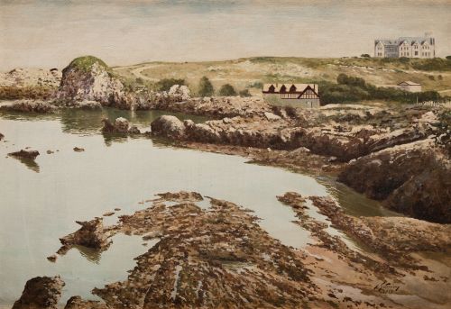 ANDRES SETUAIN DE LA TORRE, "Paisaje costero" / "Paisaje co