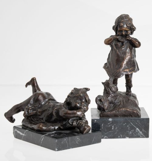 JUAN CLARÁ AYATS, "Niñas jugando"