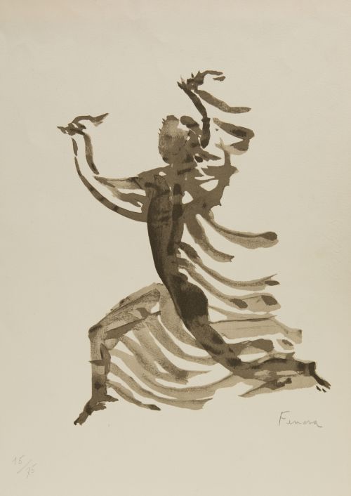 APEL-LES FENOSA, "Bailarina", Litografia sobre papel