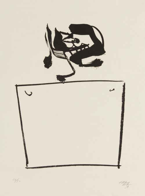 ANTONIO SAURA, "Gilcapullina", 1959, Litografía sobre papel