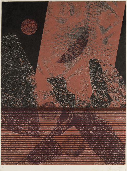 JUAN JOSE  THARRATS, "Sin título", Litografía sobre papel