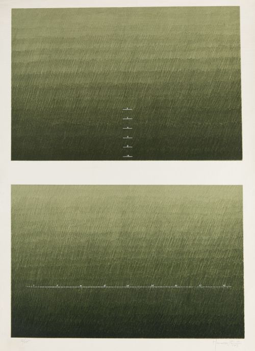 JOAN HERNÁNDEZ PIJUÁN, "Sin título", 1973, Litografía sobre