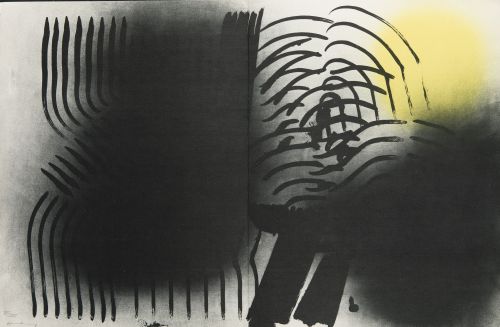 HANS HARTUNG, "Lithograph VI", 1971, Litografía sobre papel