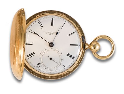 THOMAS YATES SABONETA POCKET WATCH, LIVERPOOL, IN YELLOW GO