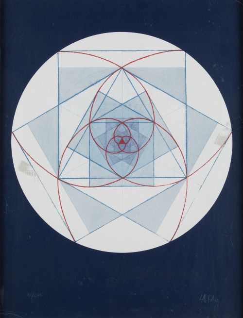 JOSE MARIA LABRA, "Sin título", 1974, Serigrafía sobre pape