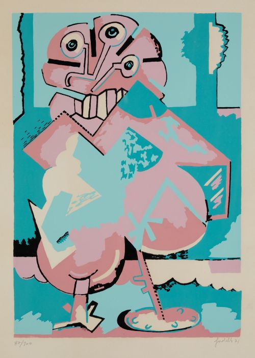 LUIS GORDILLO, "Sin título", 1971, Serigrafía sobre papel