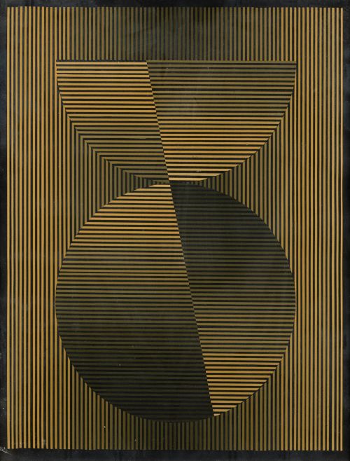 EUSEBIO SEMPERE, "Círculo y semicírculo partido", 1984, Ser