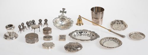 Lote de plata contrastada de diferentes manufacturas