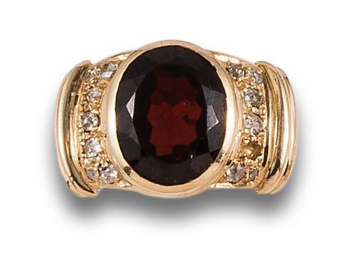 SORTIJA EN ORO CON GRANTE