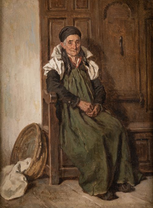 ALEXANDRE-MARIE GUILLEMIN, "Una anciana. Recuerdo de amista