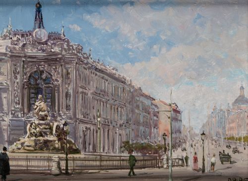 ESCUELA ESPAÑOLA, SPANISH SCHOOL (20th CENTURY) "Cibeles Fo