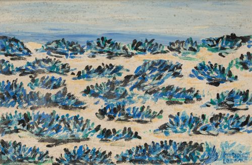 FRANCISCO  LOZANO SANCHÍS, "Paisaje mediterráneo", Óleo sob