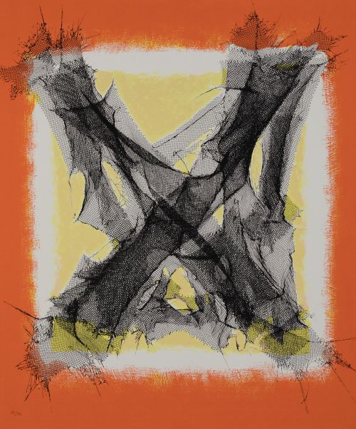 MANUEL RIVERA HERNÁNDEZ, "Sin título", Serigrafía sobre pap