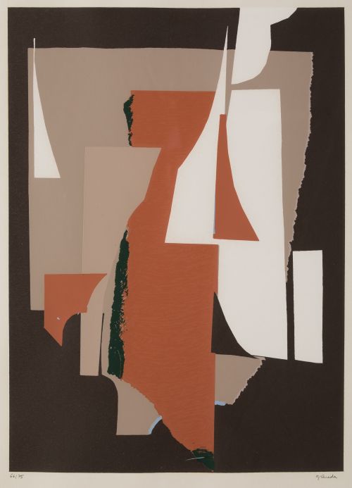 GERARDO RUEDA, "Pilar", 1982, Serigrafía sobre papel