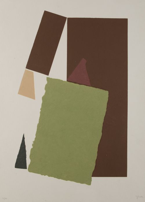 GERARDO RUEDA, "Composición", Litografía sobre papel