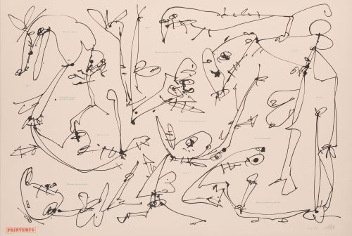 ANTONIO SAURA, "Printemps", 1977, Litografía y zincografía 