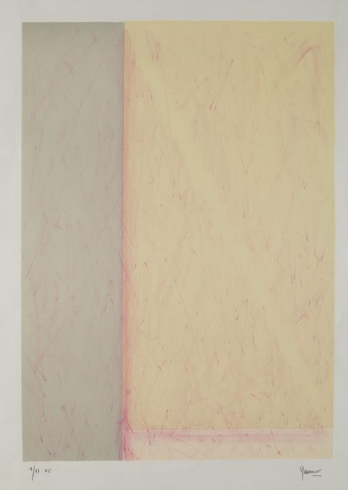 SANTIAGO SERRANO, "Sin título", Litografía sobre papel