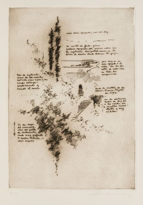 FERNANDO ZÓBEL DE AYALA, "La plazoleta II", 1975, Fotograba