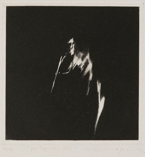 FERNANDO ZÓBEL DE AYALA, "Melainos III", 1978, Mediatinta y