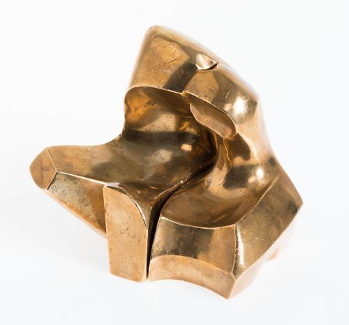 HORTENSIA NUÑEZ LADEVEZE, "Enamorados", Escultura de bronce