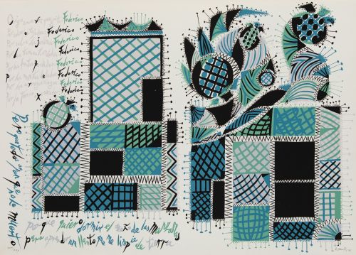 RAFAEL  ALBERTI , "Sin título", 1975, Serigrafía sobre papel