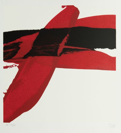 LUIS  FEITO, "Sin título", Litografía sobre papel