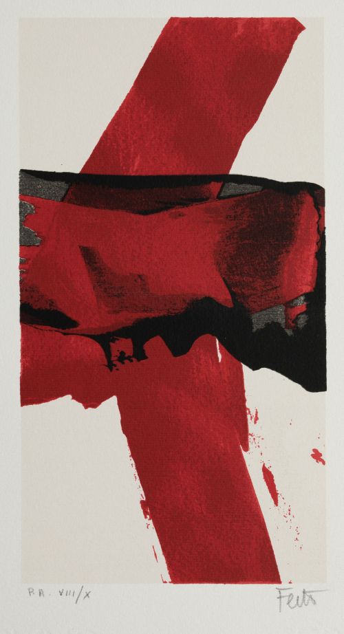 LUIS  FEITO, "Sin título", Litografía sobre papel